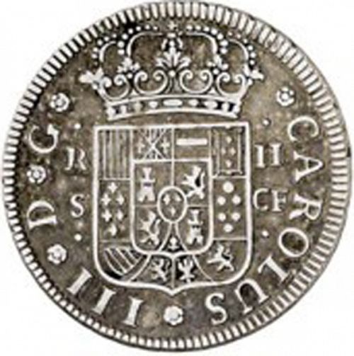2 Reales Obverse Image minted in SPAIN in 1770CF (1759-88  -  CARLOS III)  - The Coin Database