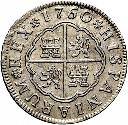 2 Reales Reverse Image minted in SPAIN in 1760JV (1759-88  -  CARLOS III)  - The Coin Database