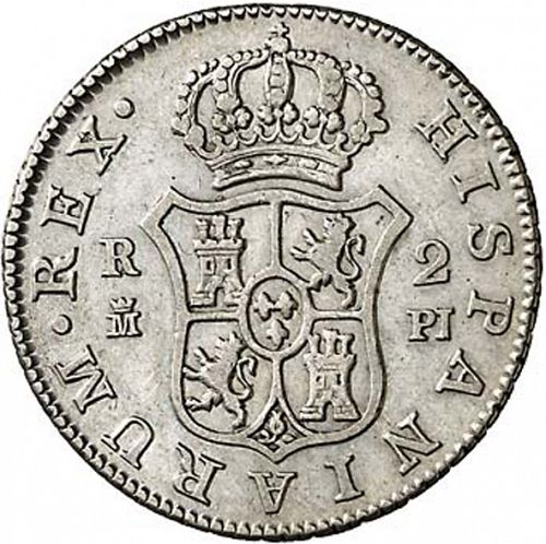 2 Reales Reverse Image minted in SPAIN in 1773PJ (1759-88  -  CARLOS III)  - The Coin Database