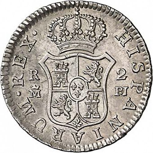 2 Reales Reverse Image minted in SPAIN in 1776PJ (1759-88  -  CARLOS III)  - The Coin Database