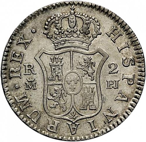 2 Reales Reverse Image minted in SPAIN in 1778PJ (1759-88  -  CARLOS III)  - The Coin Database