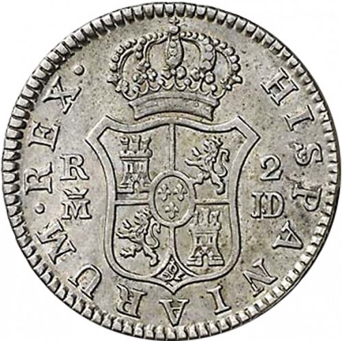 2 Reales Reverse Image minted in SPAIN in 1782JD (1759-88  -  CARLOS III)  - The Coin Database