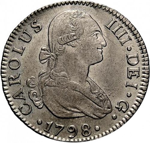 2 Reales Obverse Image minted in SPAIN in 1798CN (1788-08  -  CARLOS IV)  - The Coin Database