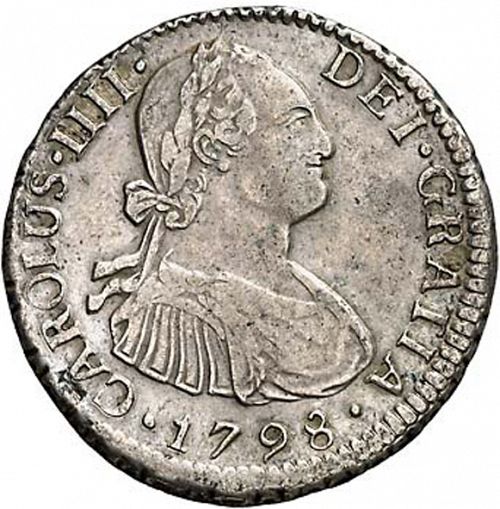 2 Reales Obverse Image minted in SPAIN in 1798IJ (1788-08  -  CARLOS IV)  - The Coin Database