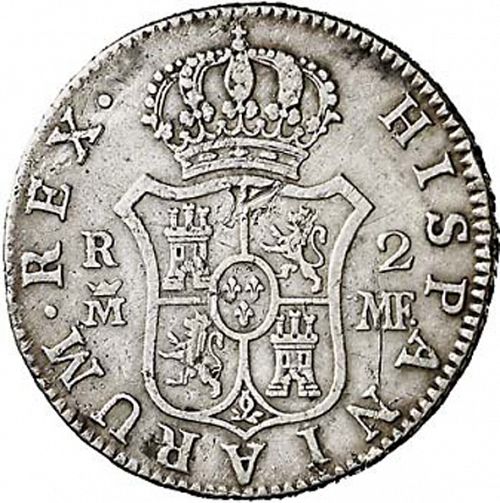 2 Reales Reverse Image minted in SPAIN in 1791MF (1788-08  -  CARLOS IV)  - The Coin Database
