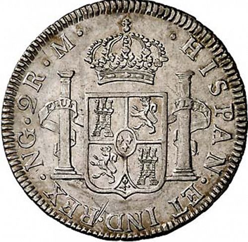 2 Reales Reverse Image minted in SPAIN in 1793M (1788-08  -  CARLOS IV)  - The Coin Database