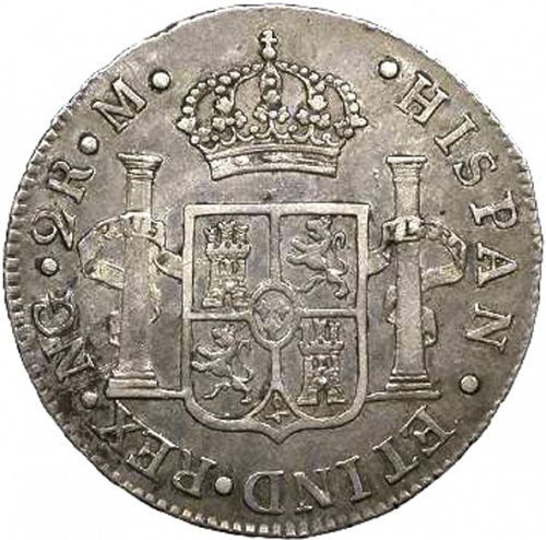 2 Reales Reverse Image minted in SPAIN in 1796M (1788-08  -  CARLOS IV)  - The Coin Database