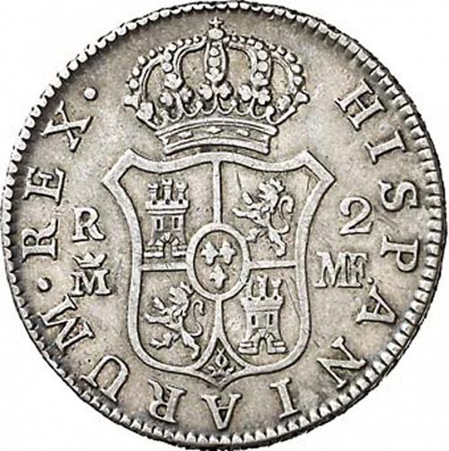 2 Reales Reverse Image minted in SPAIN in 1797MF (1788-08  -  CARLOS IV)  - The Coin Database