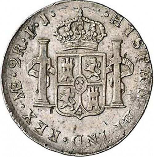 2 Reales Reverse Image minted in SPAIN in 1798IJ (1788-08  -  CARLOS IV)  - The Coin Database