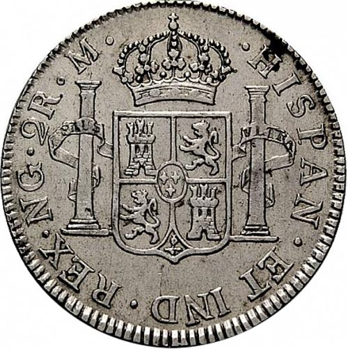 2 Reales Reverse Image minted in SPAIN in 1801M (1788-08  -  CARLOS IV)  - The Coin Database