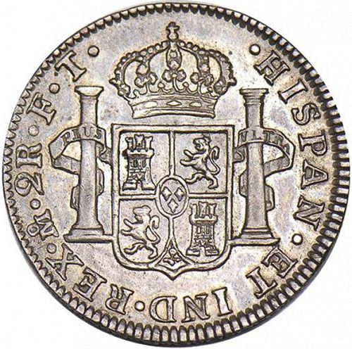 2 Reales Reverse Image minted in SPAIN in 1801TH (1788-08  -  CARLOS IV)  - The Coin Database