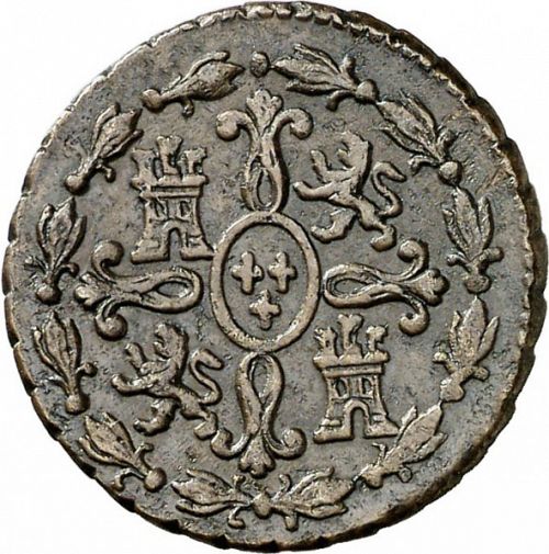 2 Maravedies Reverse Image minted in SPAIN in 1778 (1759-88  -  CARLOS III)  - The Coin Database
