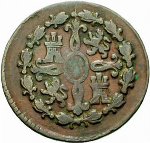 2 Maravedies Reverse Image minted in SPAIN in 1788 (1759-88  -  CARLOS III)  - The Coin Database