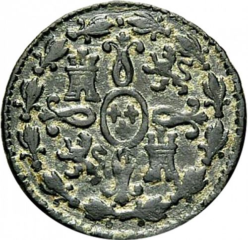 2 Maravedies Reverse Image minted in SPAIN in 1807 (1788-08  -  CARLOS IV)  - The Coin Database