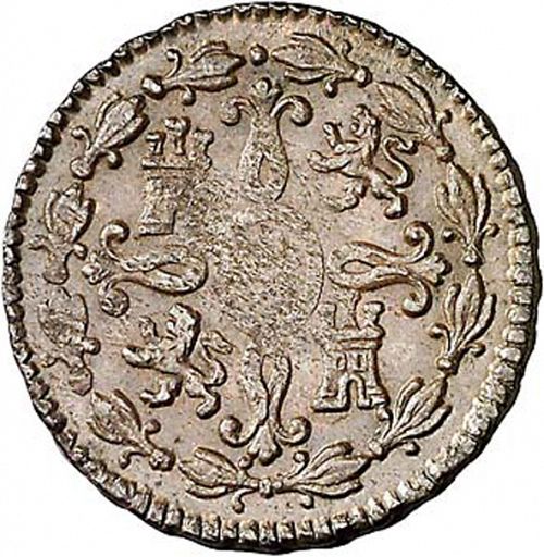 2 Maravedies Reverse Image minted in SPAIN in 1808 (1788-08  -  CARLOS IV)  - The Coin Database
