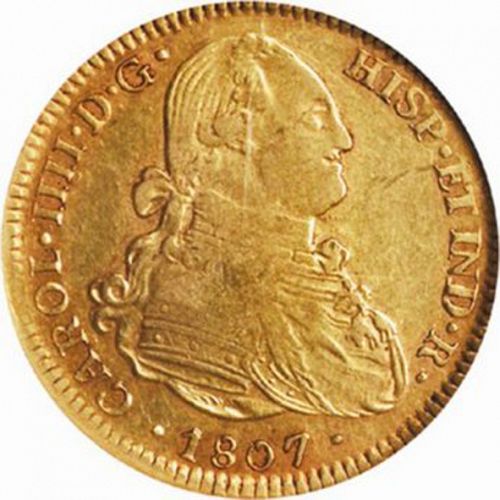 4 Escudos Obverse Image minted in SPAIN in 1807TH (1788-08  -  CARLOS IV)  - The Coin Database