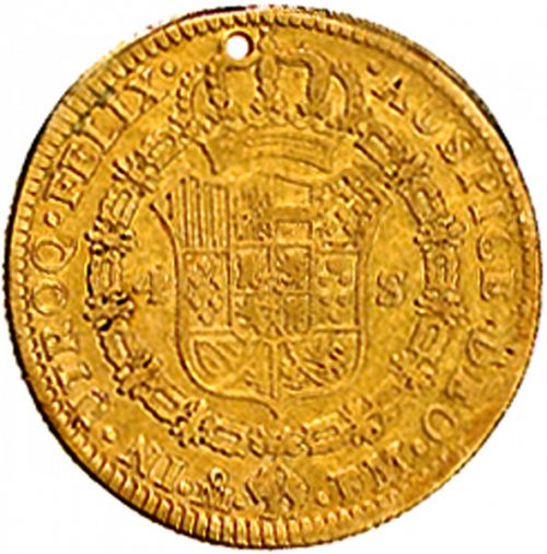 4 Escudos Reverse Image minted in SPAIN in 1790FM (1788-08  -  CARLOS IV)  - The Coin Database