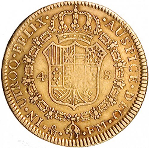 4 Escudos Reverse Image minted in SPAIN in 1795FM (1788-08  -  CARLOS IV)  - The Coin Database