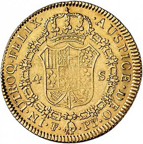 4 Escudos Reverse Image minted in SPAIN in 1799PP (1788-08  -  CARLOS IV)  - The Coin Database