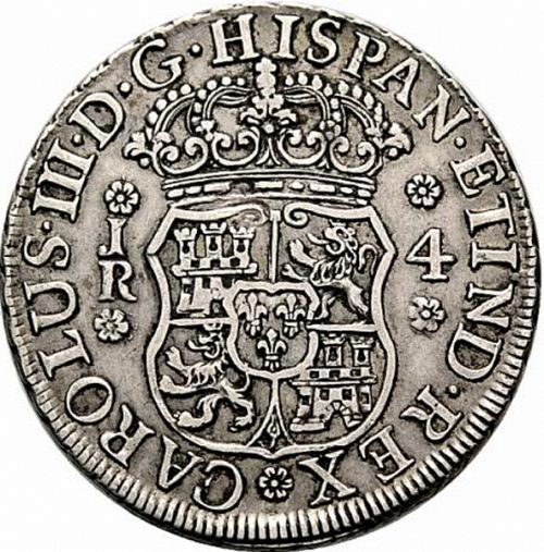 4 Reales Obverse Image minted in SPAIN in 1769JR (1759-88  -  CARLOS III)  - The Coin Database