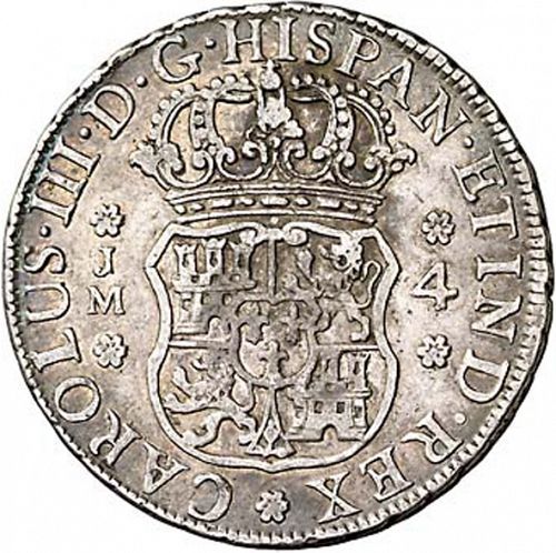 4 Reales Obverse Image minted in SPAIN in 1771JM (1759-88  -  CARLOS III)  - The Coin Database