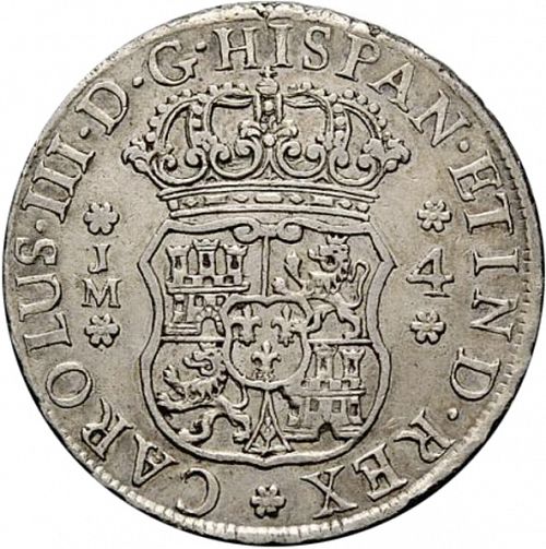 4 Reales Obverse Image minted in SPAIN in 1772JM (1759-88  -  CARLOS III)  - The Coin Database
