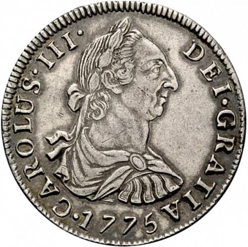 4 Reales Obverse Image minted in SPAIN in 1775JR (1759-88  -  CARLOS III)  - The Coin Database