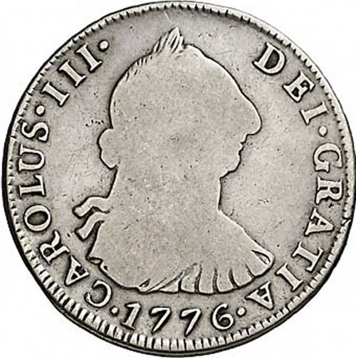 4 Reales Obverse Image minted in SPAIN in 1776JR (1759-88  -  CARLOS III)  - The Coin Database