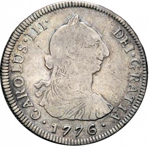 4 Reales Obverse Image minted in SPAIN in 1776P (1759-88  -  CARLOS III)  - The Coin Database