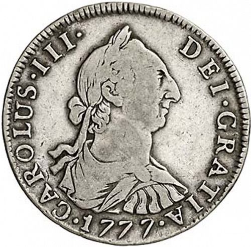 4 Reales Obverse Image minted in SPAIN in 1777PR (1759-88  -  CARLOS III)  - The Coin Database