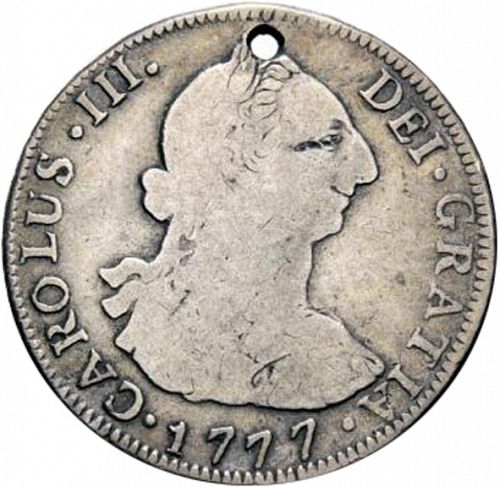 4 Reales Obverse Image minted in SPAIN in 1777P (1759-88  -  CARLOS III)  - The Coin Database