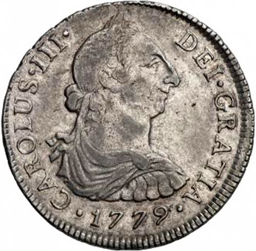 4 Reales Obverse Image minted in SPAIN in 1779MJ (1759-88  -  CARLOS III)  - The Coin Database