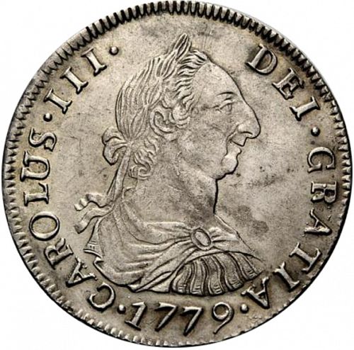 4 Reales Obverse Image minted in SPAIN in 1779PR (1759-88  -  CARLOS III)  - The Coin Database