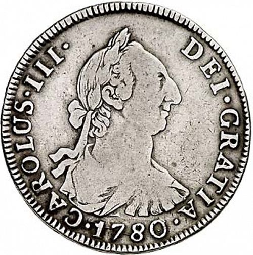 4 Reales Obverse Image minted in SPAIN in 1780PR (1759-88  -  CARLOS III)  - The Coin Database