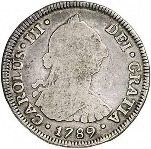 4 Reales Obverse Image minted in SPAIN in 1789DA (1759-88  -  CARLOS III)  - The Coin Database