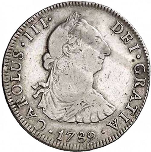 4 Reales Obverse Image minted in SPAIN in 1789FM (1759-88  -  CARLOS III)  - The Coin Database