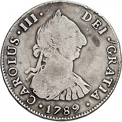4 Reales Obverse Image minted in SPAIN in 1789PR (1759-88  -  CARLOS III)  - The Coin Database
