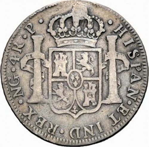 4 Reales Reverse Image minted in SPAIN in 1777P (1759-88  -  CARLOS III)  - The Coin Database