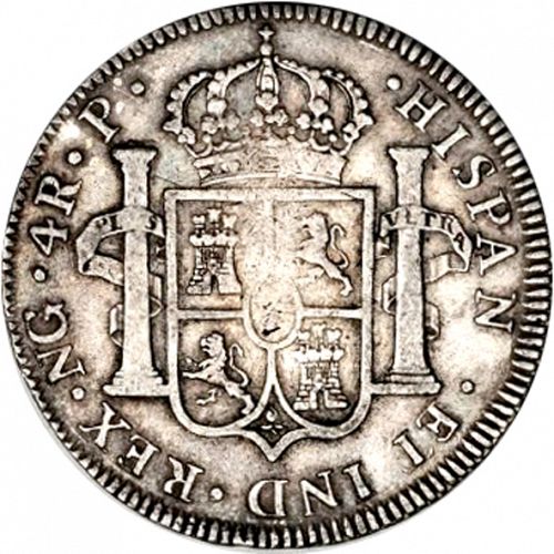 4 Reales Reverse Image minted in SPAIN in 1779P (1759-88  -  CARLOS III)  - The Coin Database
