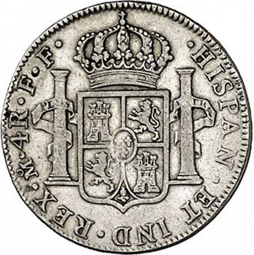 4 Reales Reverse Image minted in SPAIN in 1782FF (1759-88  -  CARLOS III)  - The Coin Database