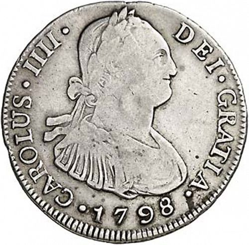 4 Reales Obverse Image minted in SPAIN in 1798M (1788-08  -  CARLOS IV)  - The Coin Database