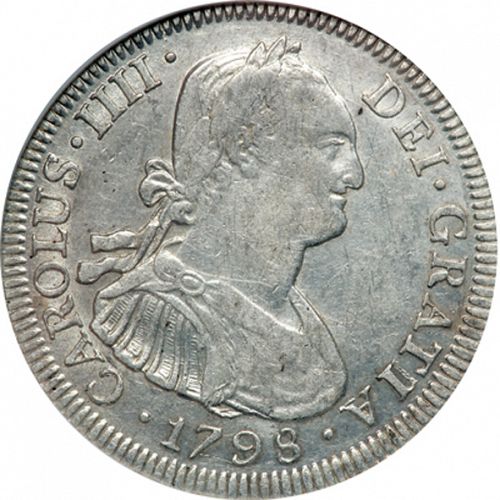 4 Reales Obverse Image minted in SPAIN in 1798PP (1788-08  -  CARLOS IV)  - The Coin Database