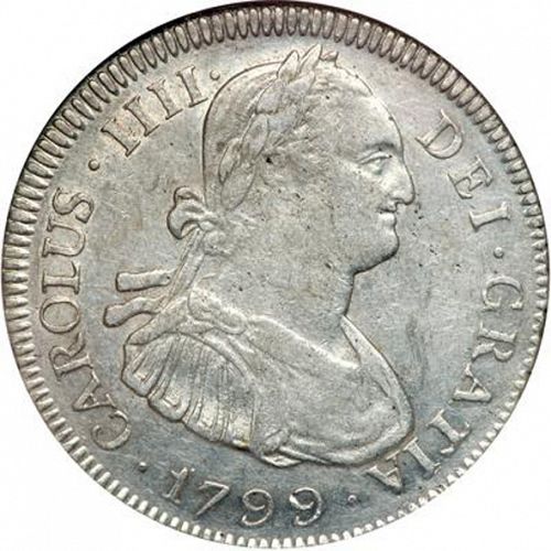 4 Reales Obverse Image minted in SPAIN in 1799PP (1788-08  -  CARLOS IV)  - The Coin Database