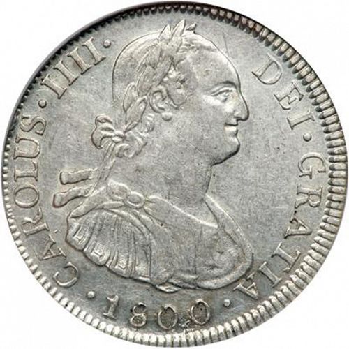 4 Reales Obverse Image minted in SPAIN in 1800PP (1788-08  -  CARLOS IV)  - The Coin Database