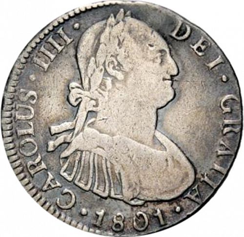 4 Reales Obverse Image minted in SPAIN in 1801IJ (1788-08  -  CARLOS IV)  - The Coin Database