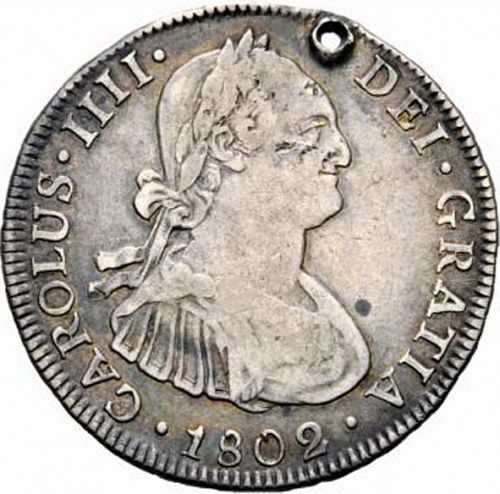 4 Reales Obverse Image minted in SPAIN in 1802JJ (1788-08  -  CARLOS IV)  - The Coin Database