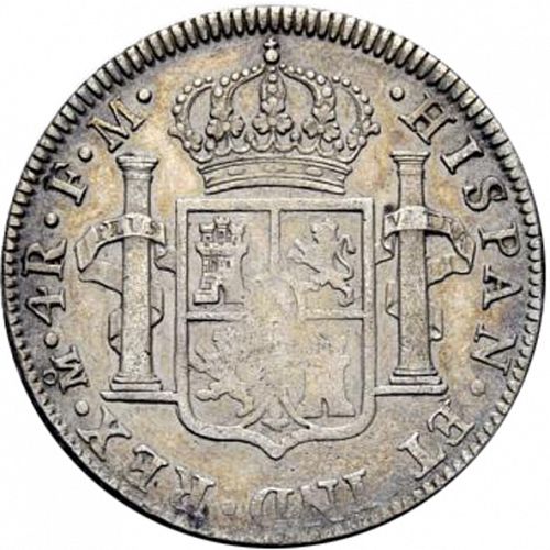 4 Reales Reverse Image minted in SPAIN in 1789FM (1788-08  -  CARLOS IV)  - The Coin Database