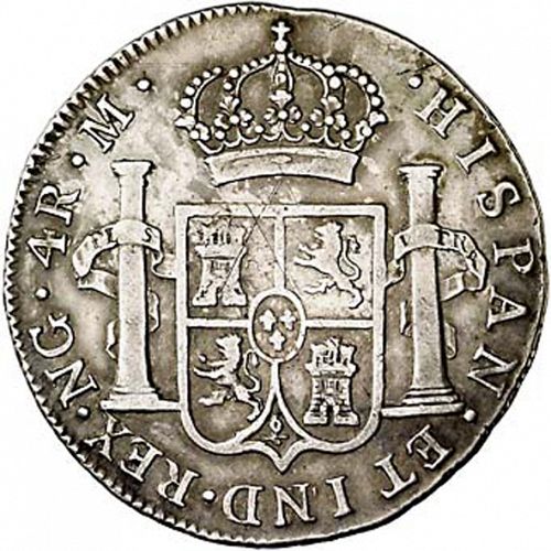 4 Reales Reverse Image minted in SPAIN in 1796M (1788-08  -  CARLOS IV)  - The Coin Database