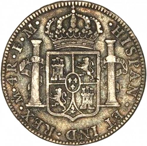 4 Reales Reverse Image minted in SPAIN in 1797FM (1788-08  -  CARLOS IV)  - The Coin Database