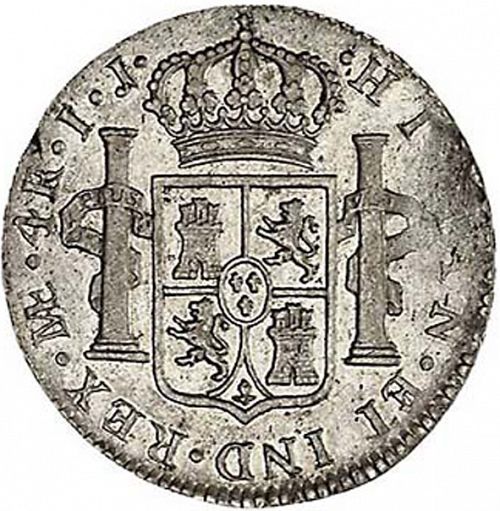 4 Reales Reverse Image minted in SPAIN in 1797IJ (1788-08  -  CARLOS IV)  - The Coin Database